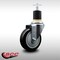 Service Caster 4'' SS Black Poly Wheel Swivel 1-7/8'' Expanding Stem Caster SCC-SSEX20S414-PPUB-BLK-178 - alternate 2